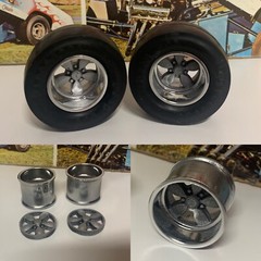 1:16 3d Printed Vintage Dragster Rear Wheels. Tires Not Included