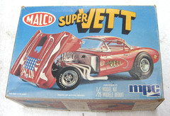 VINTAGE 1974 MPG 1/25 MALCO SUPER VETTE CORVETTE MODEL KIT TOY PARTS IN BOX