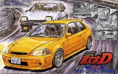 Fujimi 1/24 ISD-14, Initial D, HONDA CIVIC Type R Latest EK9 Plastic Model Kit