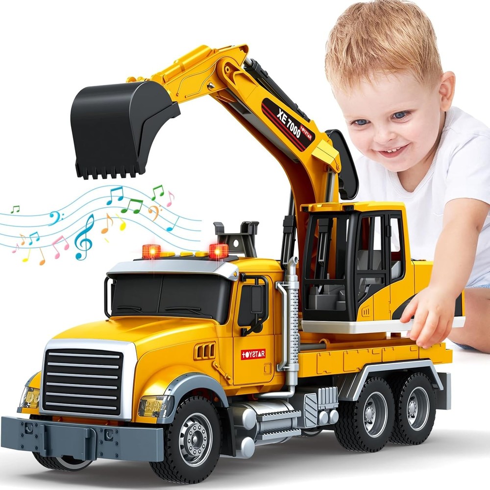 Kids Toys for 3 4 5 6 7 8 Years Old Boys, Large Excavator Truck Toy with…