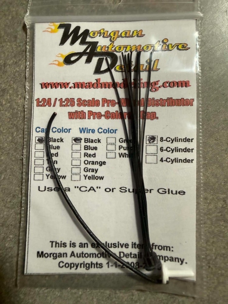 1/25 1/24 Scale Pre-Wired 8 Cylinder Distributor