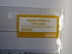 SHUNKO Decal Sheet 1:24 Scale Apple Computer Porsche 935K3 1980 IMSA # SHK-D465