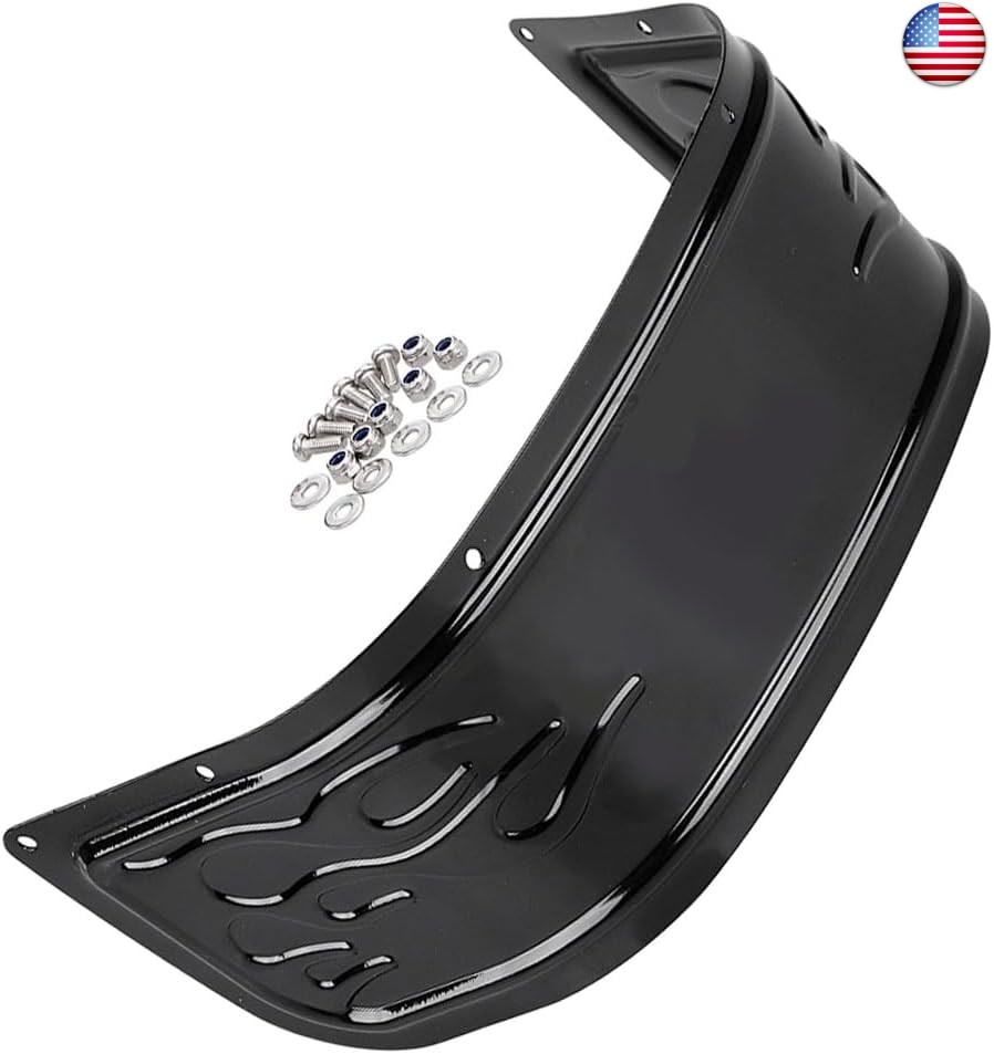 Front Lower Fender Skirt Trim, Flame Style Front Fender Trim Skirt, 2014-2022