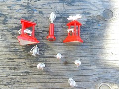 AMT Trophy Lot of 8 1/25 USED PAINTED BASES