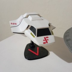 V Visitor skyfighter and mothership 6 inches model with open gates and air bases