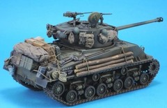 1/35 Scale Die-Cast Resin Model Assembled Kit US Army Sherman M4A3E8 1945 Upd…