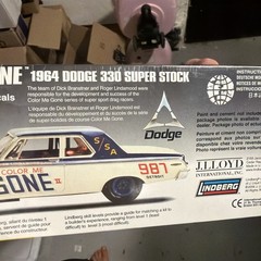 🚨Lindberg Color Me Gone🔥1964 Dodge💪🏼330 Super Stock Model Sealed