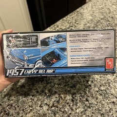 AMT 1957 Chevy Bel Air Model Kit Car Scale 1:25 Kit # AMT638M/12 Factory Sealed