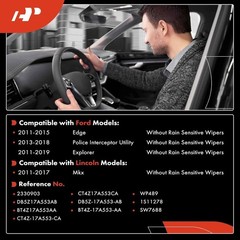 A-Premium Windshield Wiper Switch Assembly Compatible with 2011-2019 Ford