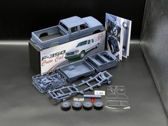1/25 1987 Ford F-350 Crew Cab Truck Resin Model Kit with Engine, Tires & Clears