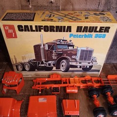 Vintage AMT California Hauler Peterbilt 359 Partially Built 1/25th T500 Read