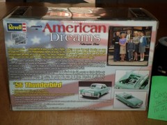 1956 THUNDERBIRD, [AMERICAN DREAMS TV SHOW CAR], DIE CAST METAL MODEL KIT, 1:25
