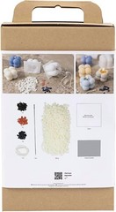 Craft Kit Candle Making, Warm Beige, Cream, Light Blue, Soy Candles, 1 Pack