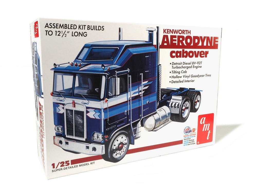 AMT 1463 1:25 Scale Kenworth Aerodyne Cabover Collectible Plastic Model Kit
