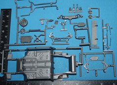 PONTIAC FIERO model kit CHASSIS SUSPENSION PARTS 1/25scale MPC #6309 80s vintage