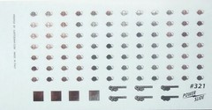 NASCAR DECAL 84 HOOD PINS CHROME FOIL PRINTED DETAIL GOODIE SHEET 1/24-1/25
