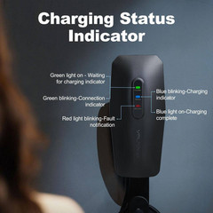 20Ft 110-240 Volt Level 1 2 Electric Vehicle Portable Charger 16Amp 3.5KW Home E