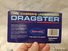 OPEN BOX 1997 Polar Lights CARL CASPER’S UNDERTAKER DRAGSTER Model Kit