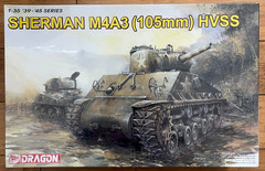 Dragon 1:35 ’39-’45 Series Sherman M4A3 (105mm) HVSS SEALED WWII U.S. Army