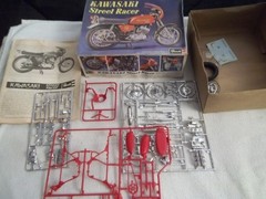RARE 1972 Kawasaki Street Racer Motorcycle 1/12 Model Kit 1972 COMPLETE UNBUILT