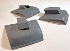 1/25th SCALE 3D PRINTED 55 CHEVY GASSER HOT ROD HOODS THREE DIFFERENT HOODS