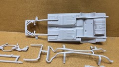 1967 Mustang Fastback CHASSIS & DUAL EXHAUST 1:25 scale AMT NEW Model PARTS