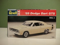 Revell – 1/25 – 1995 – ’69 Dodge Dart GTS “Bumblebee” – #7608 – Open / Complete