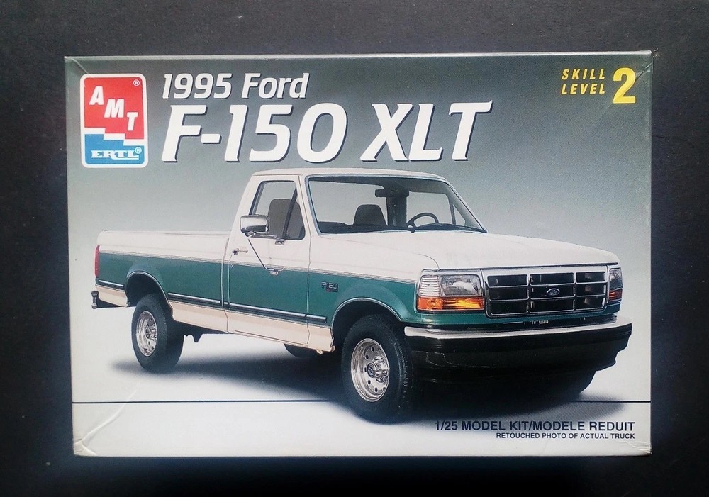 AMT 1995 FORD F-150 XLT Pickup Truck Model Kit RARE #6106 NIOB FS Parts 1:25