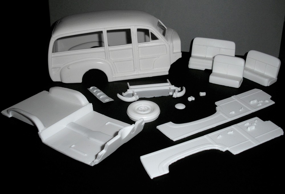 1948 CHEVROLET WOODY RESIN CONVERSION for 1/25 GALAXIE LTD 1947 1948 CHEVY KITS