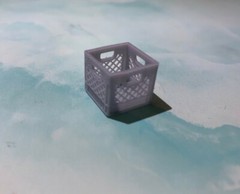 5 Milk Crates For Model Car & G Gauge Train Dioramas & Layouts 1/24 & 1/25
