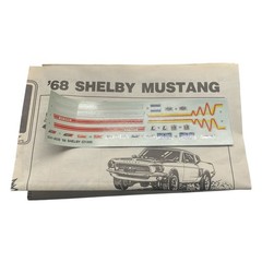 AMT 1968 Ford Shelby GT-500 1/25 Model Kit – Red Body Painted, Parts Only