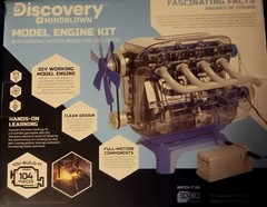 Discovery Mindblown Model Engine Building Kit 104 Pieces. ~ New~