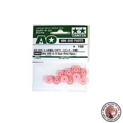 Tamiya AO-1016 Mini 4WD G-13 Gear Pink 10 pcs