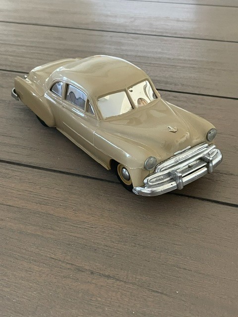 LOOK! 1951 Chevy Style Line Coupe Dealer Promo Car Bank – Beige