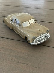 LOOK! 1951 Chevy Style Line Coupe Dealer Promo Car Bank – Beige