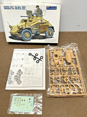 Fujimi German Light Armored Car Sd.Kfz.222 1/76 NEW Open Box Model Kit