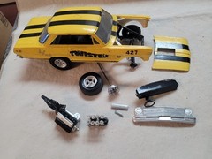 Builder Original Issue AMT 1962-65 Chevy Nova AWB Gasser model car. 1/25