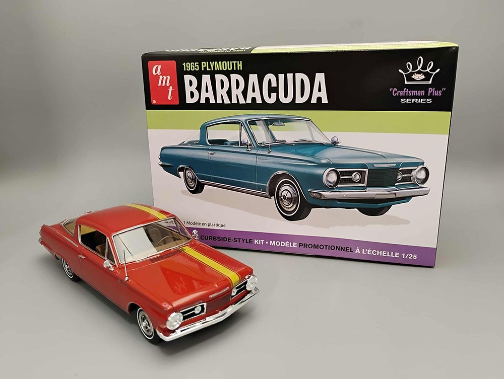 AMT1431 PLASTIC MODEL KIT 1965 PLYMOUTH BARRACUDA 1/25 SCALE NEW IN SEALED BOX