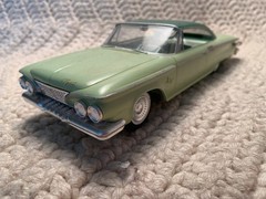 Lot Of 2 Vintage Johan 1961 Rare Green Mopar Car Models Plymouth & Dodge Coupes