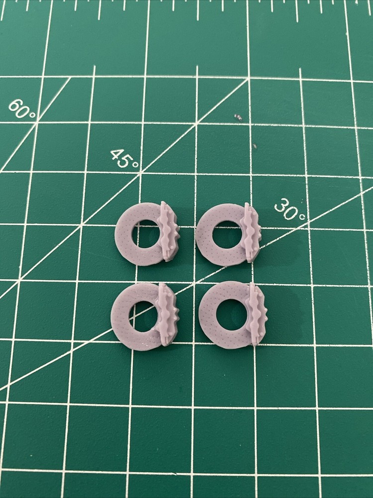 1/24 1/24 Brembo Style Brake Discs 4 Pieces For 1 Car Scale Model Parts 3D Resin