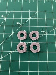 1/24 1/24 Brembo Style Brake Discs 4 Pieces For 1 Car Scale Model Parts 3D Resin