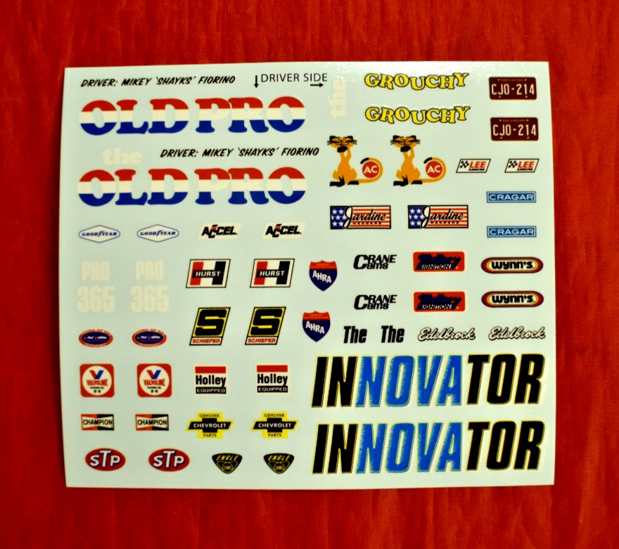 AMT 1972 Chevy Nova SS Decal Sheet 1/25