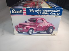 Revell Big John Mazmanian 1941 Willys Gasser 1:25 Model Kit 2350 Open Box