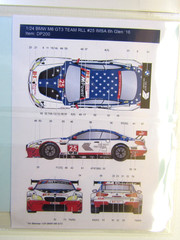 Decalpool 1/24 Scale BMW M6 GT3 RLL USA #25 GTLM ’16 Decal Sheet DP200 for B’max