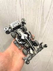TAMIYA 4WD Custom Painted (Black/Silver/Grey Mirror) FMA Chassis Racing Car