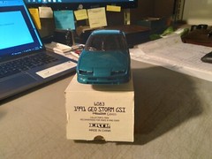 AMT ERTL 1991 GEO STORM GSI TEAL BLUE METALLIC DEALER PROMO CAR 1:25 #6963 NIB