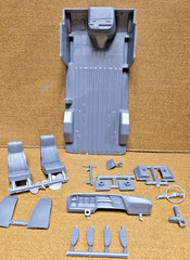 1977 FORD ECONOLINE VAN COMPLETE INTERIOR 1:25 Scale AMT NEW Model KIT PARTS