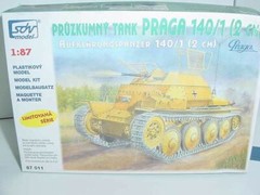 German WWII, PzKpfw 140/1 38(t) Recon Vehicle. SDV 87011. Unfinished Plastic Kit