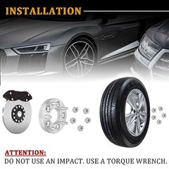 1in 5×4.5 to 5×4.75 Wheel Spacers, 4pcs 5×114.3 M12x1.5 Studs 74mm Bore