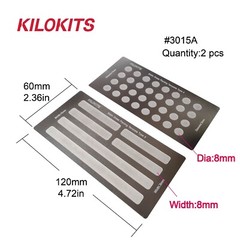 KILOKITS 2PCS Static Grass Planting Template Tool Railway Scenery 1/35 1/72 1/87